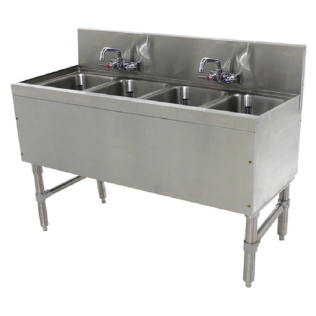 Advance Tabco PRB-19-44C Prestige Underbar Sink Unit 4-compartment 48"W X 20"D X 36"H