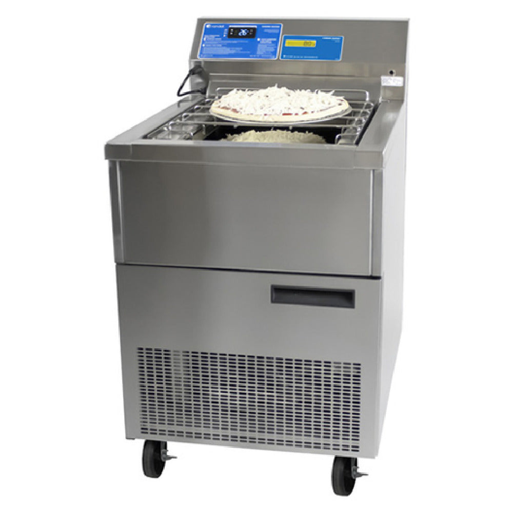 Randell RCS-24-WS Refrigerated Prep Table 24"W Stainless Steel Moveable Grate