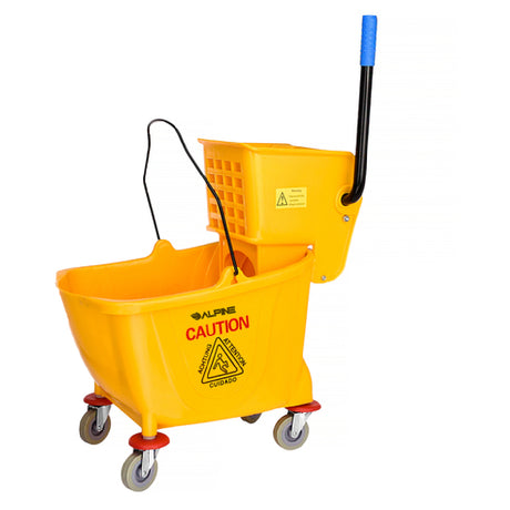 Alpine Industries ALP462 Mop Bucket Combo 36 Qt. 14-3/16" X 33-7/16" X 24"