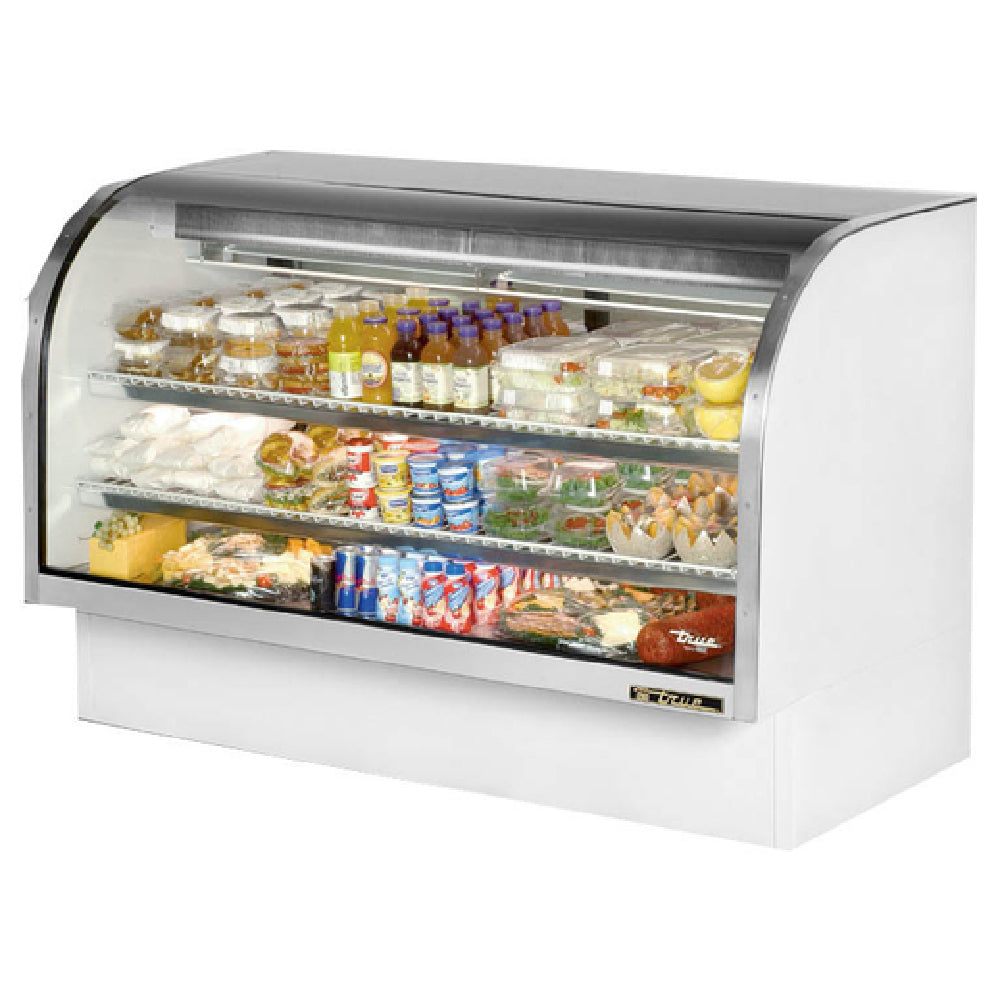 True Refrigeration TCGG-72-HC-LD Curved Glass Deli Case 72-1/4"W Service Type