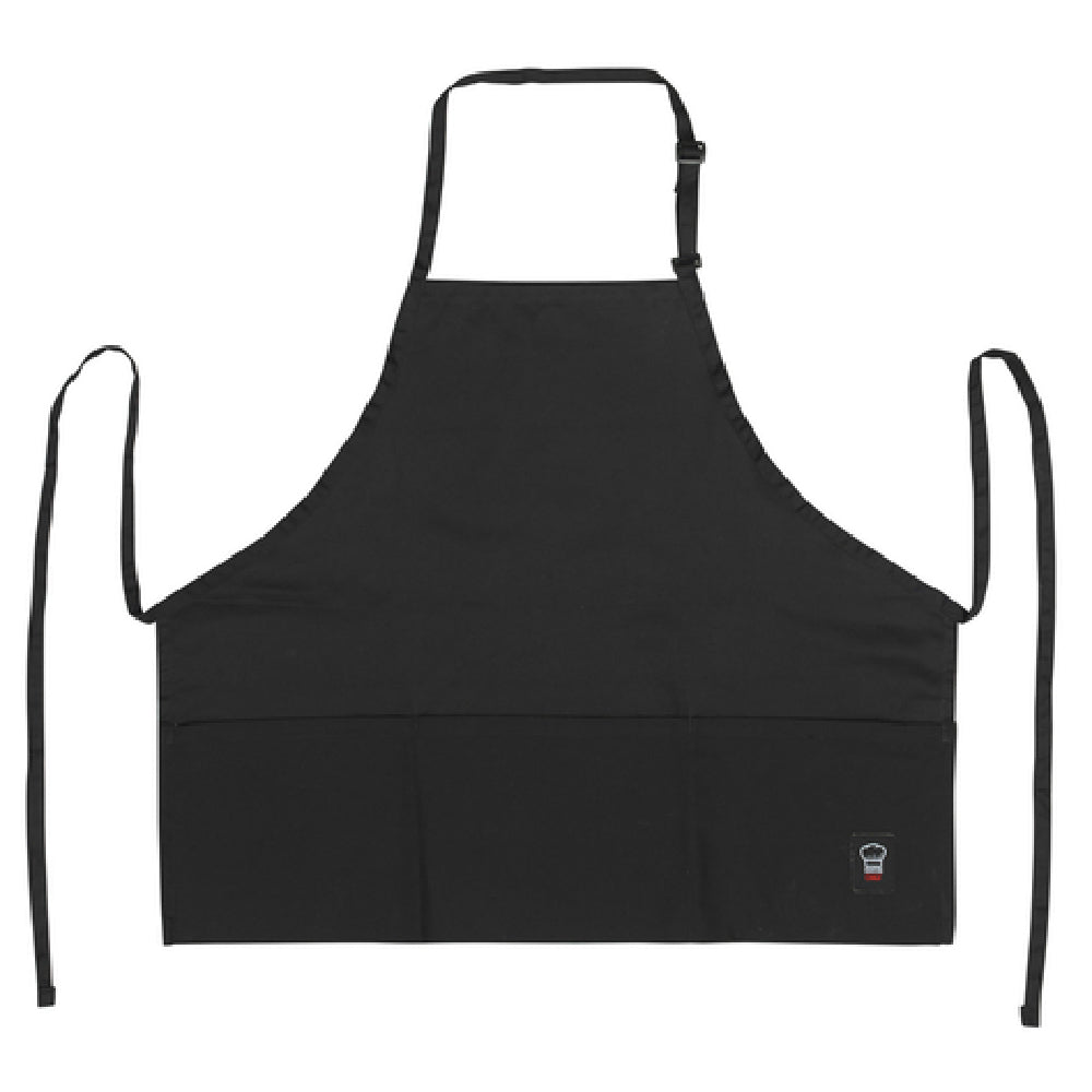 Winco BA-2724K Bib Apron 24"L X 27-1/2"W Mid-length