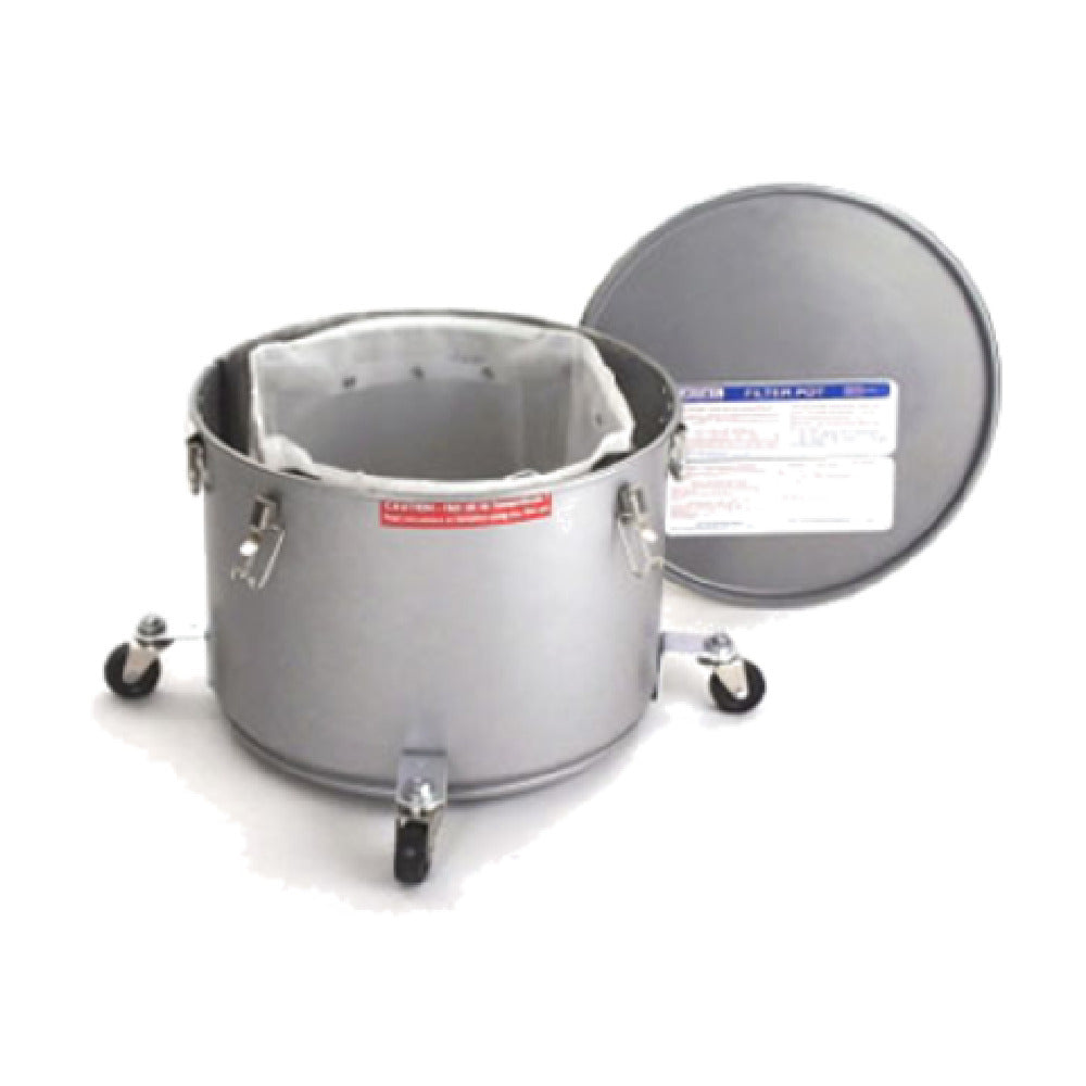 MirOil USA 40LC-02045 Low Profile Filter Pot For Safer Filtering & Handling Of Hot Oil