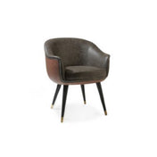 QA Group QACH-U164/1 Chair Upholstered Wood Frame And Outside Back