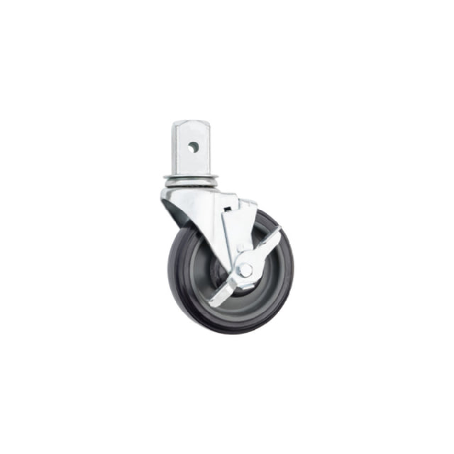 Hubert 10285 - Replacement Swivel Caster With Brake For Cenpro Can Racks