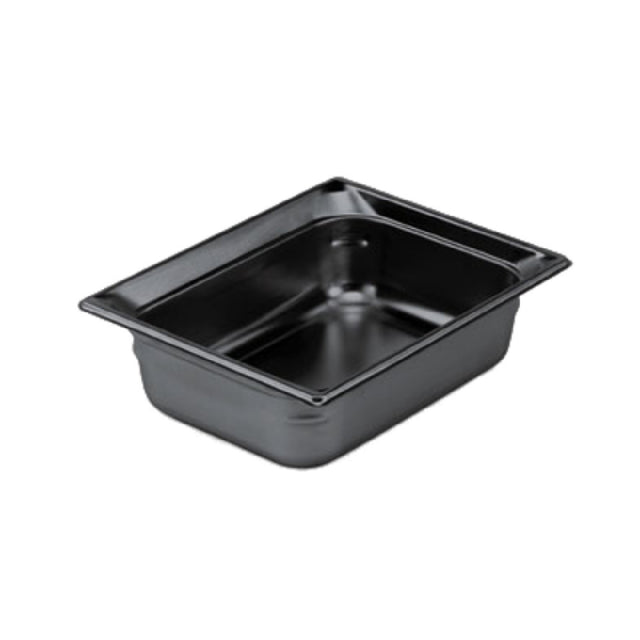 Vollrath 8022420 Super Pan® 1/2 GN Food Pan 2-1/2" Deep Low-temp Polycarbonate Black Plastic