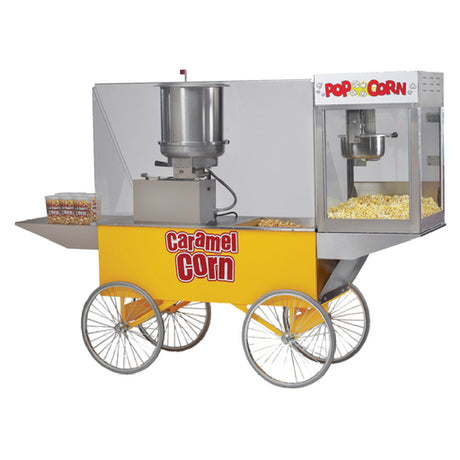 Gold Medal 2627 Karmel Baby® Caramel Corn Two-In-One Merchandising Wagon Includes: (1) PoppMaxx Value Popper (#2552)