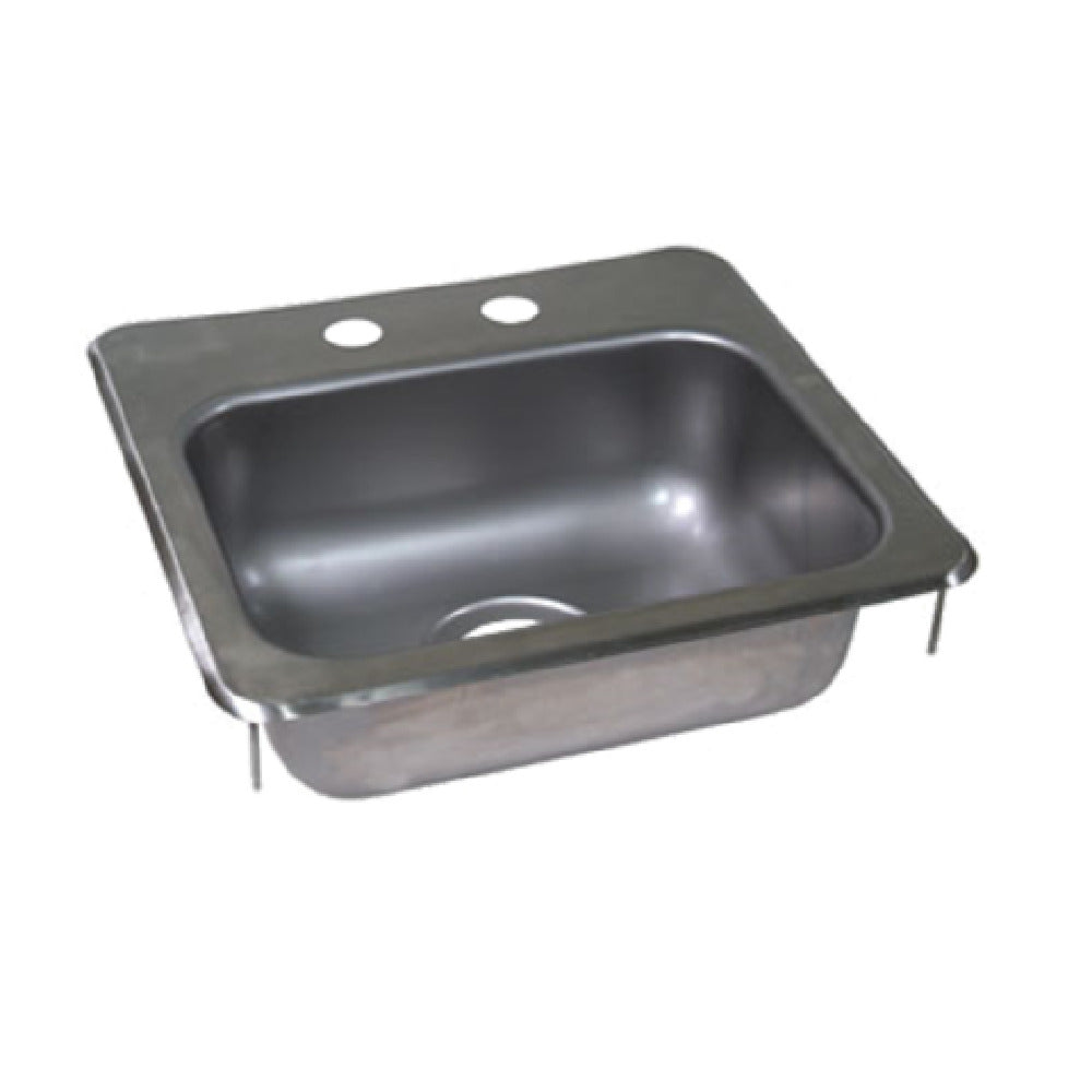 John Boos PB-DISINK151506-X Pro-Bowl Drop-In Sink 1-compartment 15"W X 15-1/8"D X 5-13/16"H Overall Size