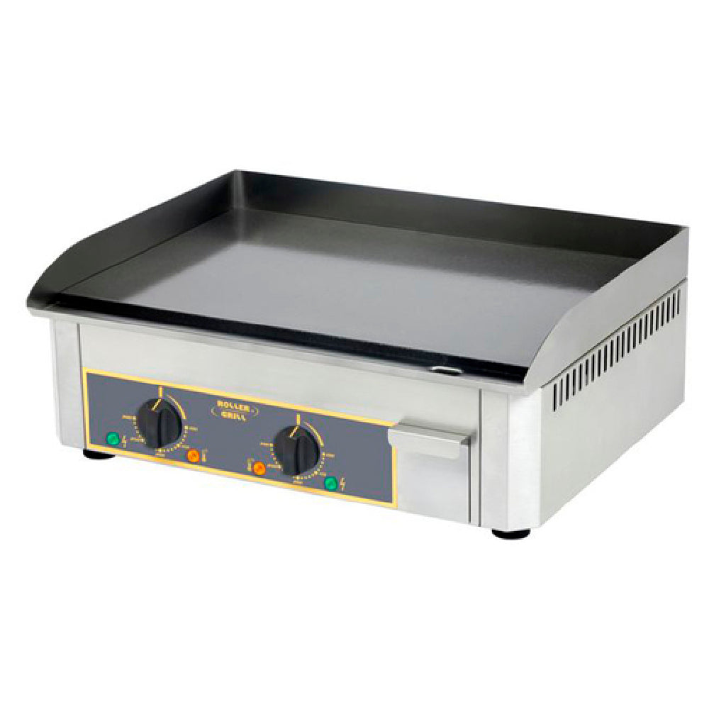 Equipex PSSE-600/1 Roller Grill Countertop Plancha Electric Enameled Steel Griddle Plate