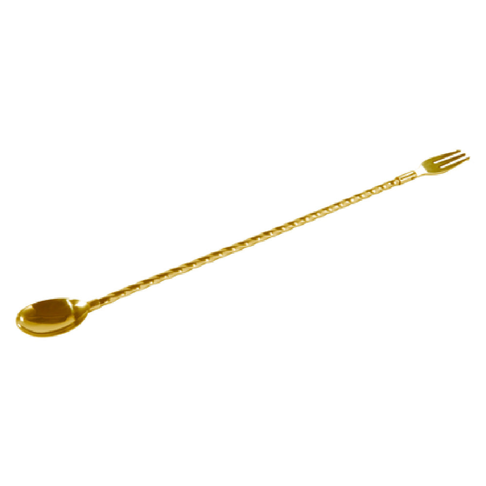 Hospitality Brands HB46/TRIDENT-G-012 Uber Bar Tools™ Cocktail Essentials ProTrident™ Bar Spoon