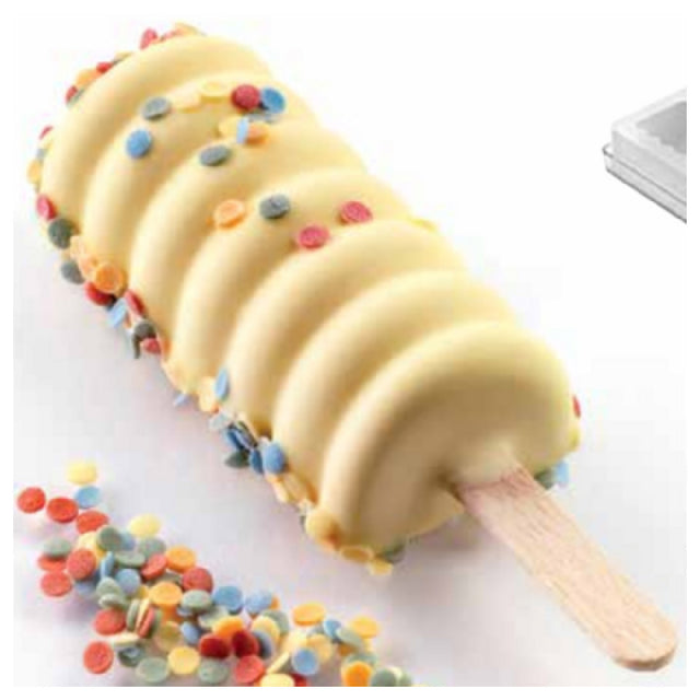 JB Prince MA202 Mini Tango Ice Cream Pop Mold 16"W X 5"D X 3"H (16) Forms