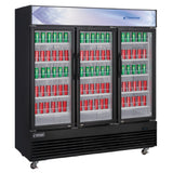Dukers DSM-69R Refrigerated Merchandiser Reach-in Three-section