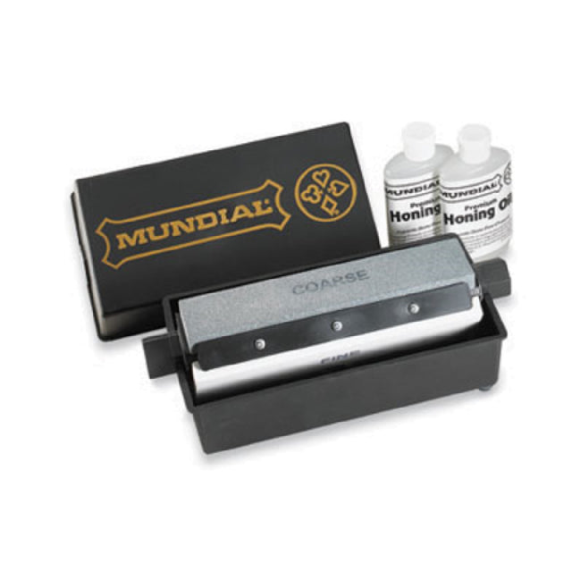 Mundial ZH080 - Multi Hone™ Rotating Sharpener, 8", Includes: (3) Stones - Coarse