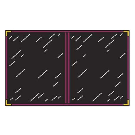 Menu Solutions RS120BA Menu Cover Holds 4-1/4" X 11" Inserts Double Panel
