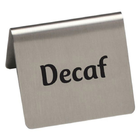 Hubert 79187 - Beverage Tent, "Decaf", 2-1/2" X 2" X 2-3/16"H
