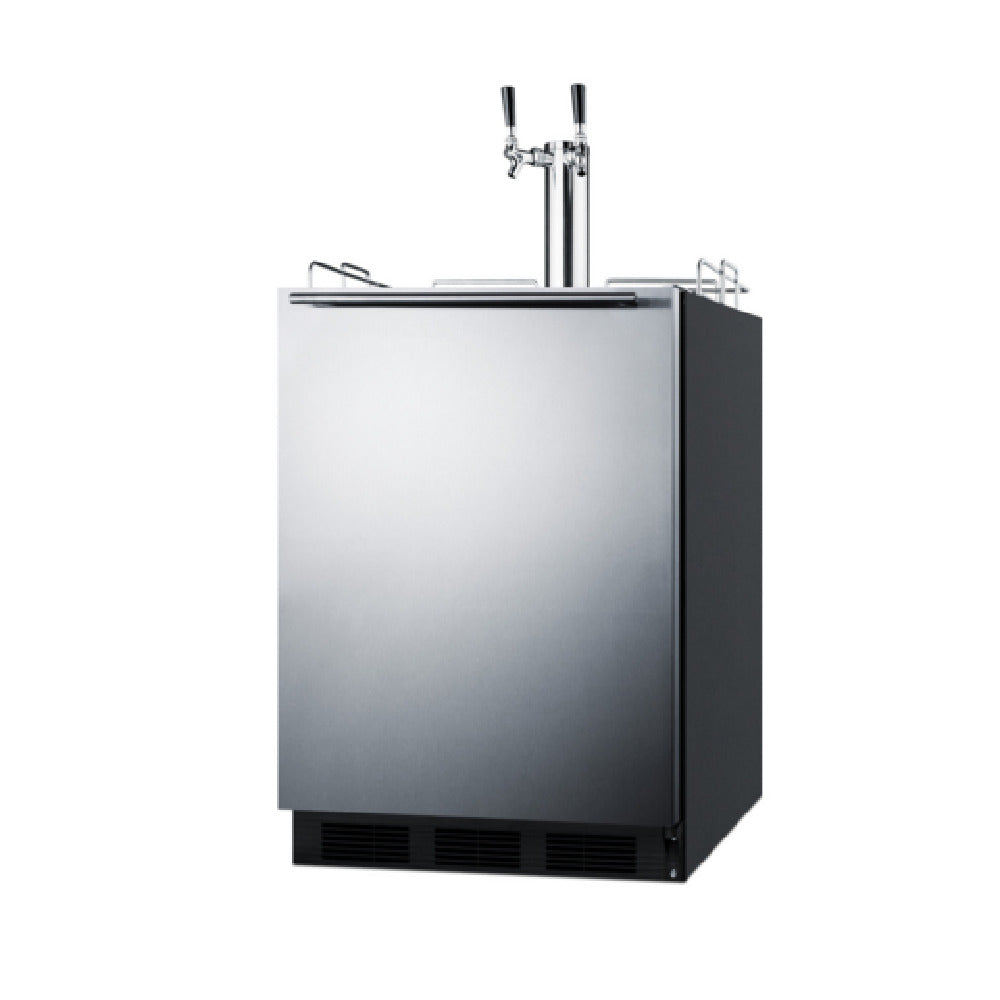 Summit SBC58BLBIADATWINCFB - Beer & Coffee Kegerator, 24" Wide, ADA Compliant