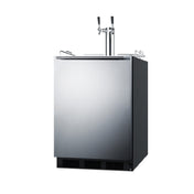 Summit SBC58BLBIADATWINCFB - Beer & Coffee Kegerator, 24" Wide, ADA Compliant