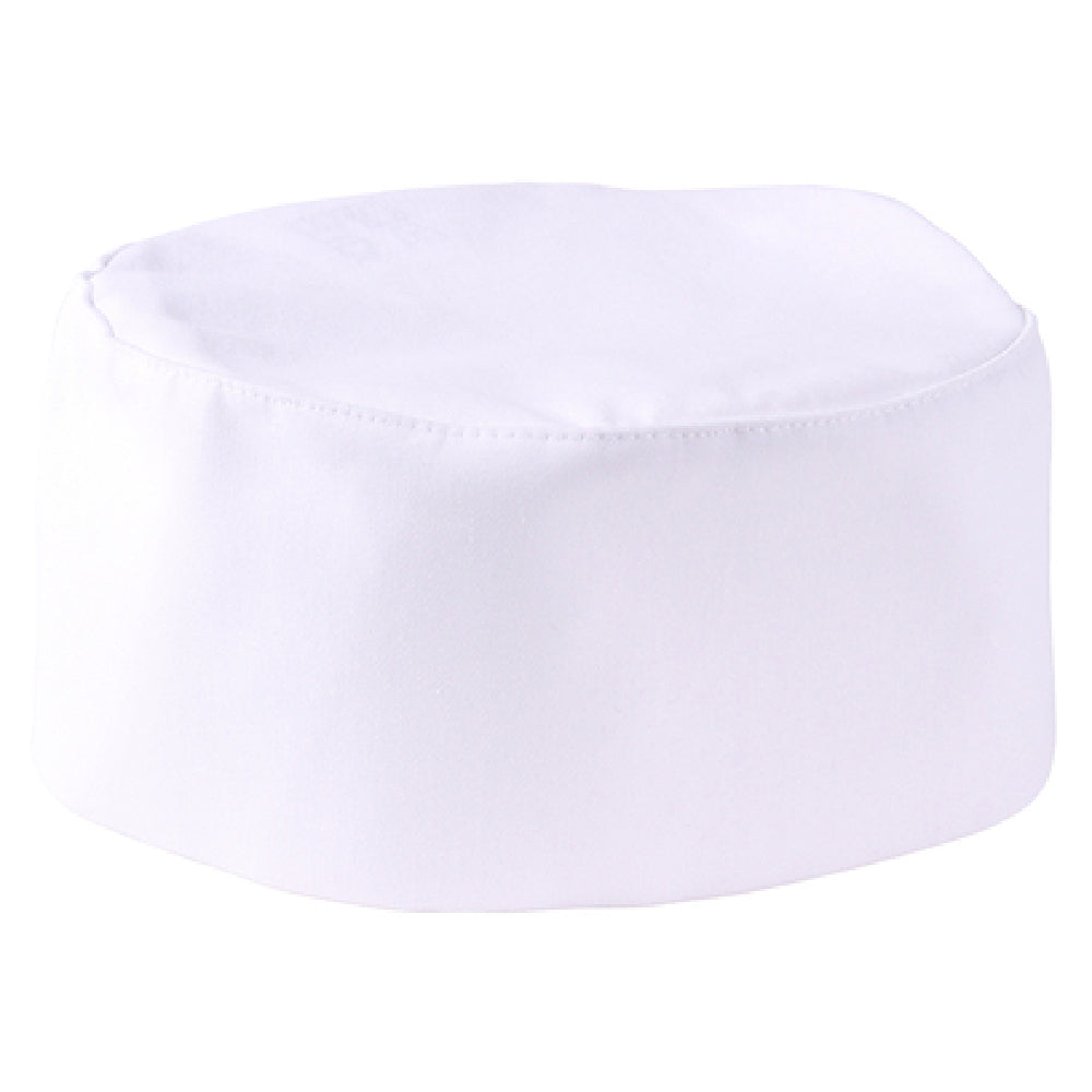 Mercer Culinary M60075WH1X Millennia® Baker's Skull Cap No Mesh Adjustable Velcro Closure