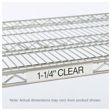 Metro 9990CL2 Quick Ship Super Erecta® Label Holder 19" X 1-1/4" Clear Plastic