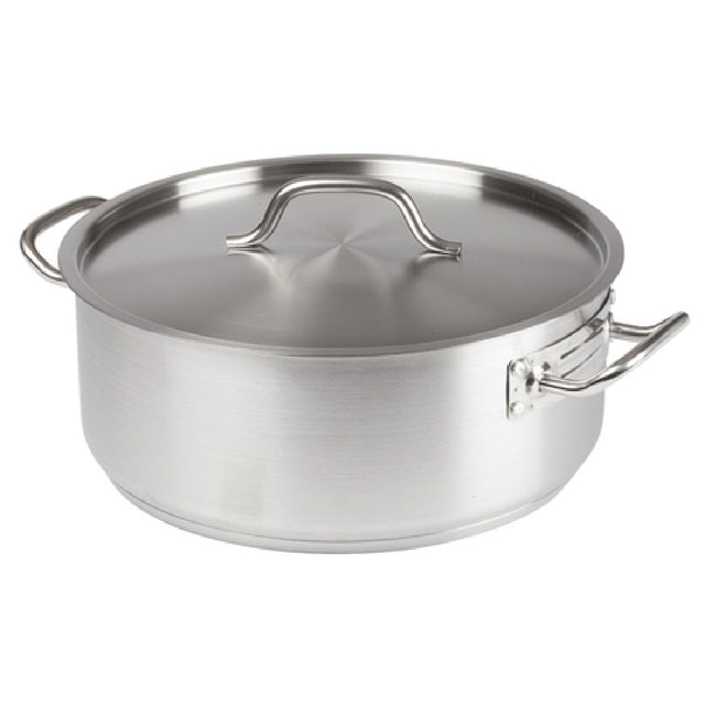 Winco SSLB-8 Premium Brazier 8 Qt. 11" Dia. X 5-1/8"H