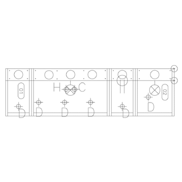 Krowne KMB-MT Full Size Foot Print Template Printed On Mylar Paper (priced Per Foot)