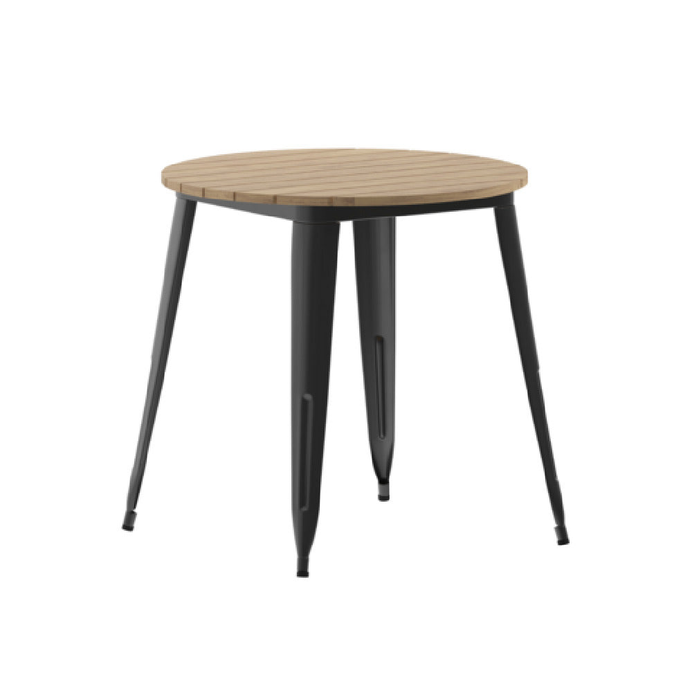 Flash Furniture JJ-T14623-80-BRBK-GG Declan Dining Table 30" Dia. X 30"H Round Table