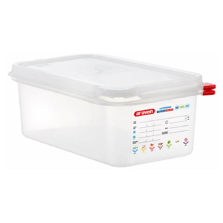 Carlisle 03027 Araven Food Storage Container 2.9 Qt. 10-7/16" X 6-3/8" X 4"