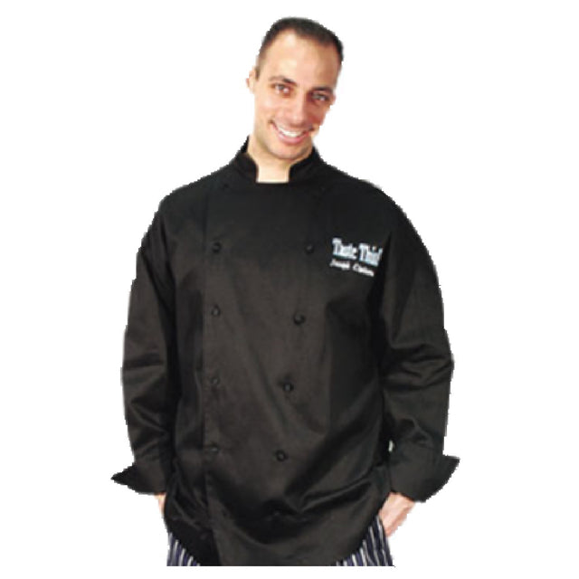 John Ritzenthaler Company J017BK-4X Chef Revival® Cuisinier Chef's Jacket 4X-large Long Sleeve