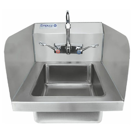 Empura Stainless EHS14SPWH Hand Sink Wall Mounted 16.5"D X 14"W X 13"H Overall