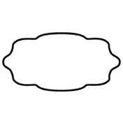 Hubert 37924 - Merchandising Tag, 4" X 2"H, Irregular Oval