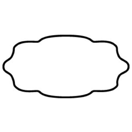 Hubert 37924 - Merchandising Tag, 4" X 2"H, Irregular Oval