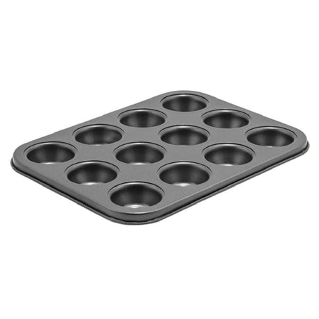 Winco CMF-12M Mini Muffin Pan (12) 0.75 Oz. 1-3/4" Dia. X 7/8"H Cups 10"L X 7-3/4"W Pan