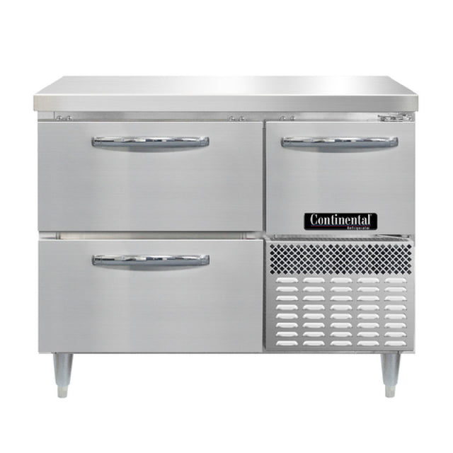 Continental Refrigerator DRA43NSS-D Designer Line Refrigerated Base Worktop Unit