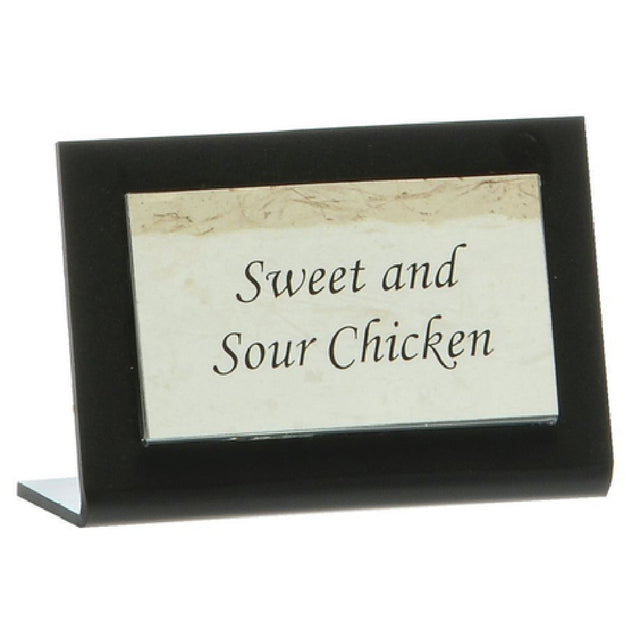 Hubert 31416 - Menu/Sign Holder, 3-1/2" X 2"H, Rectangular