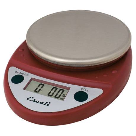 San Jamar SCDGP11RD Escali Primo Digital Scale Round 11 Lb. X 0.1 Oz./ 5 Kg X 1 G