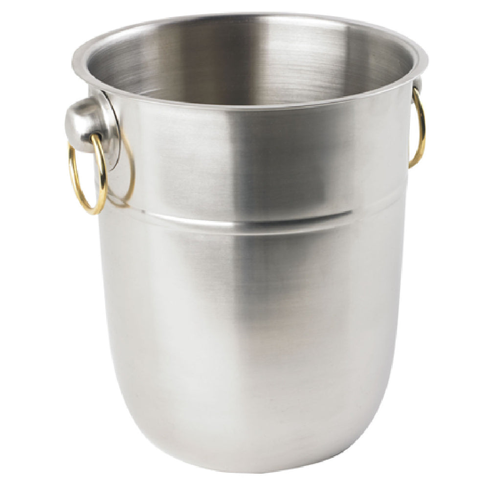 Vollrath 46801 Wine Bucket 8 Quart Stainless With Brass Ring Handles