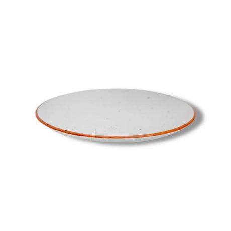 By The Earth Living DW013 Appetizer Plate 7" Dia. Speckled With Rim