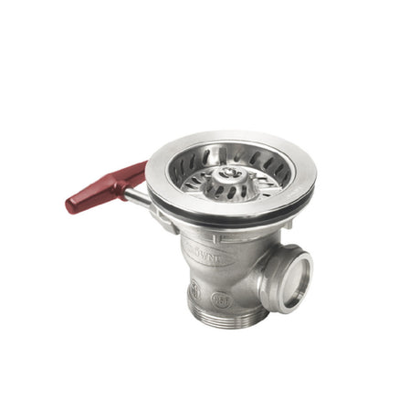 Krowne 22-850-S Diamond Series Ball Valve Twist Drain Short Handled 1-1/4" Overflow Outlet With Cap