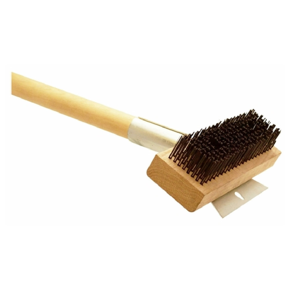 Omcan 44216 (44216) Ultimate Oven And Grill Brush 30"L Handle Round Carbon Steel Wire Bristles