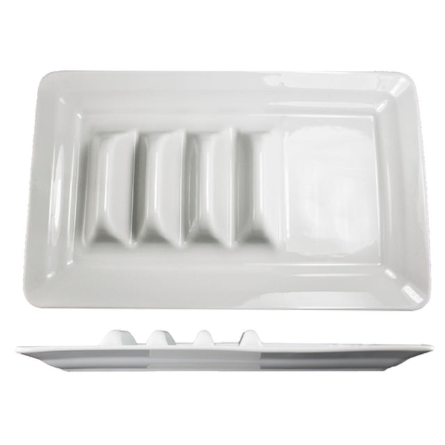 International Tableware TACO14-W Taco Plate 14-1/8" X 9-1/8" Rectangular