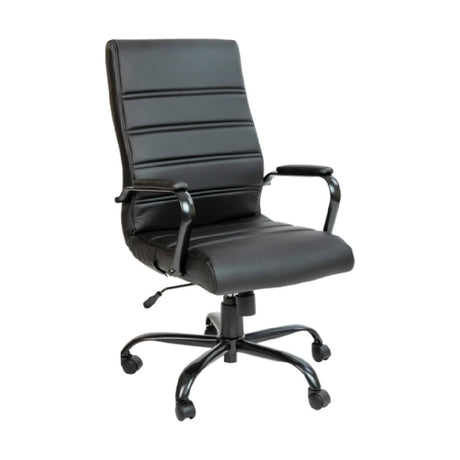 Flash Furniture GO-2286H-BK-BK-GG Whiteney Executive Swivel Office Chair 39-1/4" To 43" Adjustable Height