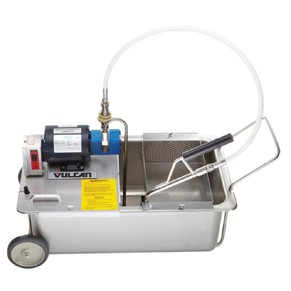 Vulcan MF-1 Portable Fryer Filtration 110 Lbs. Oil Capacity 8 Gallon/minute Pump Motor