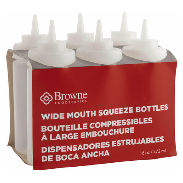 Browne Foodservice 57801700 Squeeze Bottle 16 Oz. Wide Mouth