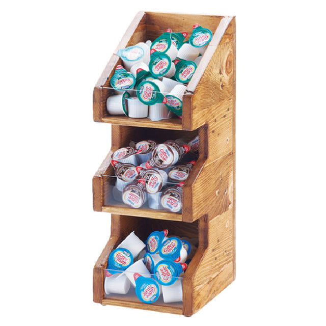 Cal Mil 2053-99 Madera Condiment Organizer/Display 6"W X 7"D X 16"H 3-tier Bins