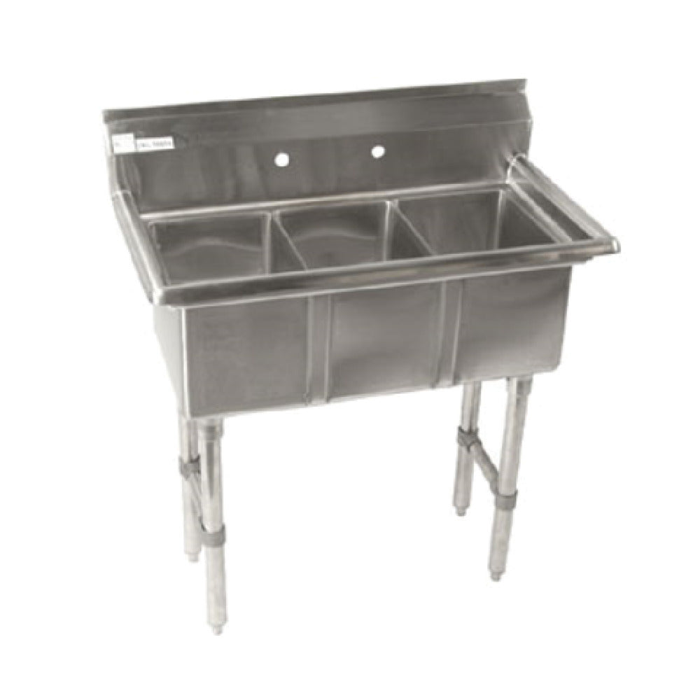 Klinger's Trading CON3 Convenience/Deli Sink Three Compartment 35"W X 19-1/2"D OA