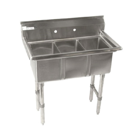 Klinger's Trading CON3 Convenience/Deli Sink Three Compartment 35"W X 19-1/2"D OA