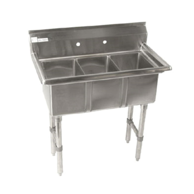 Klinger's Trading CON3 Convenience/Deli Sink Three Compartment 35"W X 19-1/2"D OA