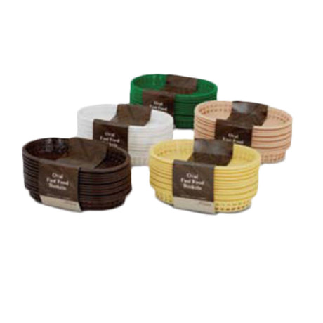 Alegacy Foodservice Products AL12496FW Cash & Carry Fast Food Basket 10-3/4" X 7" X 1-1/2" Oval