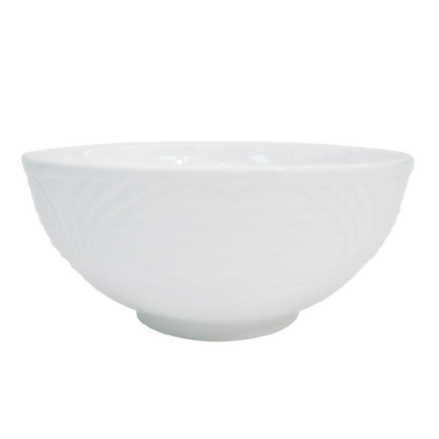 CAC China CRO-15 Corona Nappie Bowl 15 Oz. 5-3/4" Dia. X 2-3/4"H