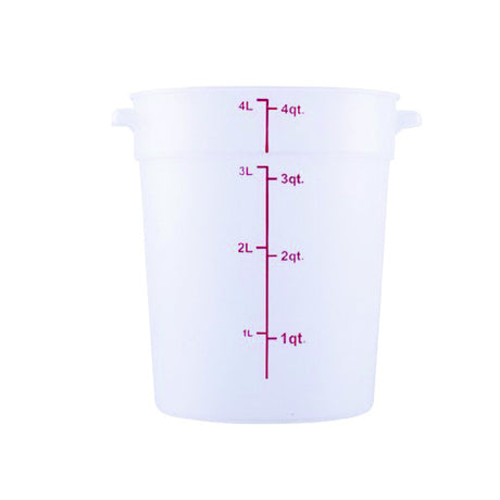Hubert 38135 - CenPro® Food Storage Container, 7-1/8"W X 7-1/8"D X 8-1/2"H, Round
