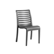 Grosfillex UT944002 - Astoria Stacking Sidechair, 20.9"W X 23.4"D X 34.7"H, Technopolymer With Air Molding Technology